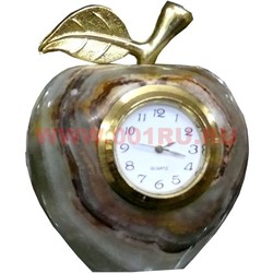 Часы из оникса "Яблоко" 11см (3 дюйма) - фото 84432