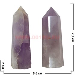 Кристалл 7,5 см из аметиста 6-гранный - фото 84457
