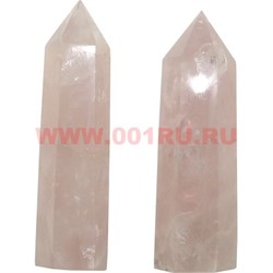 Кристалл 7,5 см из розового кварца 6-гранный - фото 84473