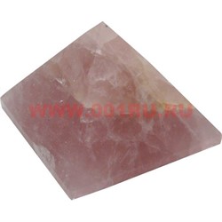 Пирамида из розового кварца средняя 4 см - фото 84513