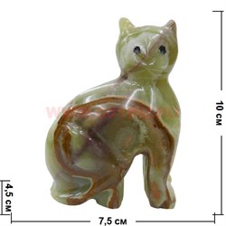 Кот из оникса 10 см (4 дюйма) - фото 84905