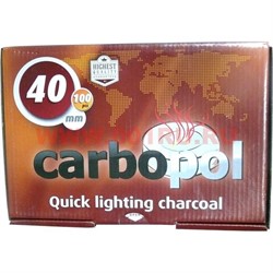Уголь для кальяна CARBOPOL 40 мм в таблетках 100 штук  - фото 85252
