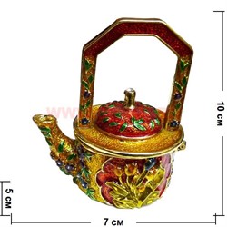 Шкатулка со стразами "Чайник" - фото 85603