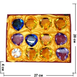 Кристалл "Сердце 5 см" 12 в 1 - фото 85609