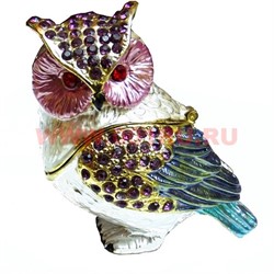 Шкатулка со стразами "Сова со стразами" - фото 85648