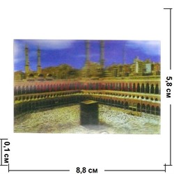 Магнит мусульманский 3-D "Мекка", цена за 10 шт - фото 85742