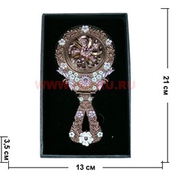 Зеркало косметическое с ручкой-подставкой (Z-1281) - фото 88017