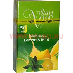 Start Now «Lemon & Mint» 50 грамм табак для кальяна (Иордания) Старт Нау Лимон с мятой - фото 88382