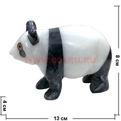 Панда из оникса 13 см (5 дюймов) - фото 89492