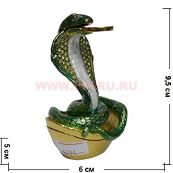 Коннектор-соединитель Змея со стразами 39х13,5х3мм, отверстие 1,2мм, цвет платина, 14-027, 1шт
