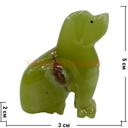 Собака из оникса 5 см (2 дюйма) - фото 89598