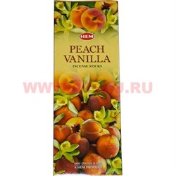 Благовония HEM Peach Vanilla (персик-ваниль) 6 шт/уп, цена за уп - фото 89678