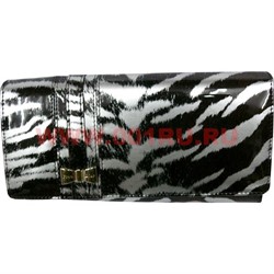 Кошелек женский Frandiane на кнопке, лак "под тигра" - фото 90114