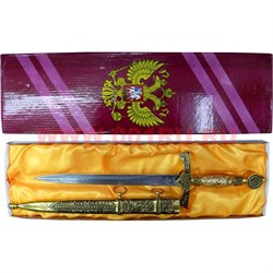 Кинжал сувенирный с росписью "АК-47" (61) 40 см и российским гербом - фото 90346