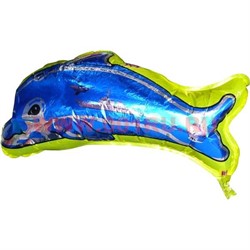 Надувной шар из фольги "Дельфин" цена за 12 шт - фото 91970