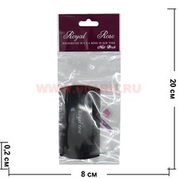 Гребешок двухсторонний Royal Rose (61346) черный 24 шт/упаковка - фото 92212