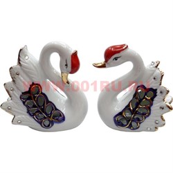 Лебеди из фарфора (160С) со стразами, цена за пару - фото 92506