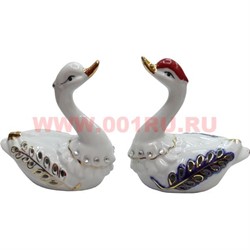 Лебеди из фарфора (160А) со стразами, цена за пару - фото 92515