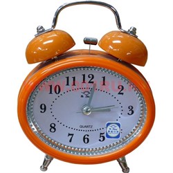 Часы будильник "овал" кварцевые 3 цвета - фото 92745