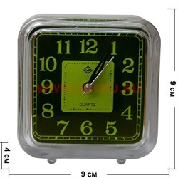 Часы будильник кварцевые квадратные - фото 92788