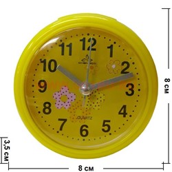 Часы будильник кварцевые круглые - фото 92794