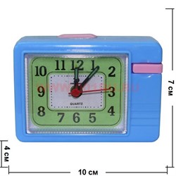 Часы будильник кварцевые прямоугольные - фото 92802