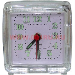 Часы будильник малый кварцевый (модели в ассортименте) - фото 92805