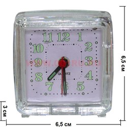 Часы будильник малый кварцевый (модели в ассортименте) - фото 92806