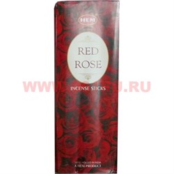 Благовония HEM "Красная Роза", цена за уп из 6 шт - фото 92925