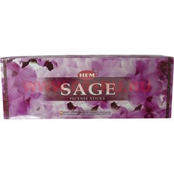 Благовония HEM Sage (Шалфей) 6 шт/уп, цена за уп - фото 93367
