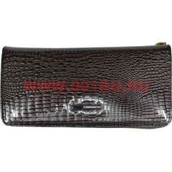 Кошелек Cossni, натур.кожа лакированный, цвет серый - фото 93600