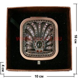 Зеркало косметическое, карманное, металлическое  (Z-1974) - фото 93682