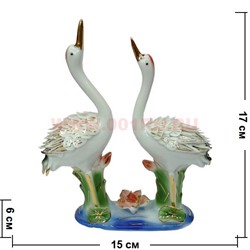 Два журавля,фарфор - фото 93696