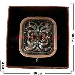 Зеркало косметическое, карманное, металлическое  (Z-1976) - фото 93701