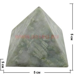 Пирамида из нефрита 5 см - фото 93770