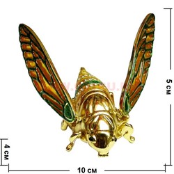 Шкатулка со стразами "Цикада" - фото 93843