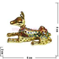 Шкатулка со стразами "Египетский пес" - фото 93855