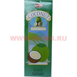 Благовония HEM Coconut (Кокос) 6 шт/уп, цена за уп - фото 94009
