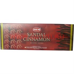 Благовония HEM "Sandal Cinnamon" (Сандал+Корица) 6 шт/уп, цена за уп - фото 94015