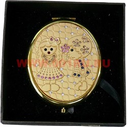 Зеркало косметическое, карманное, овальное  (Z-1327) - фото 94175