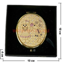 Зеркало косметическое, карманное, овальное  (Z-1327) - фото 94177