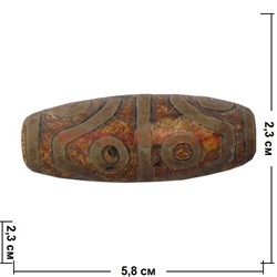 Бусина Дзи "8 глаз" 5,8 см - фото 94180