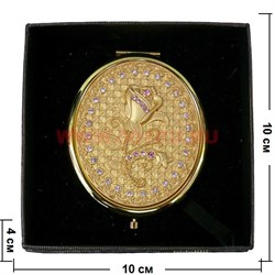 Зеркало косметическое карманное овальное (Z-1329) - фото 94186