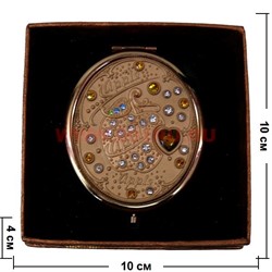 Зеркало косметическое, карманное, овальное  (Z-1331) - фото 94198