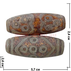 Бусина Дзи "11 глаз" 5,7 см - фото 94205