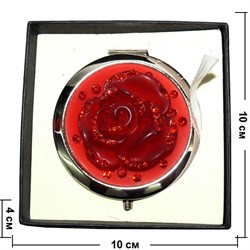 Зеркало косметическое, карманное со стразами  (Z-1357) - фото 94247