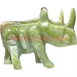 Носорог из оникса 10 см 4 дюйма - фото 94370