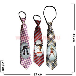 Прикольный галстук в ассортименте 12 шт/упаковка - фото 94405