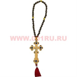 Православный амулет "Подвеска с крестом" деревянная 50 шт/упаковка - фото 94478