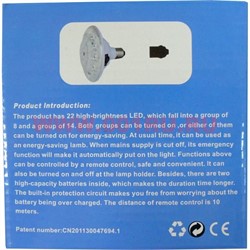 Лампа с пультом и крючком (YD-678) на аккумуляторах и от сети - фото 94647